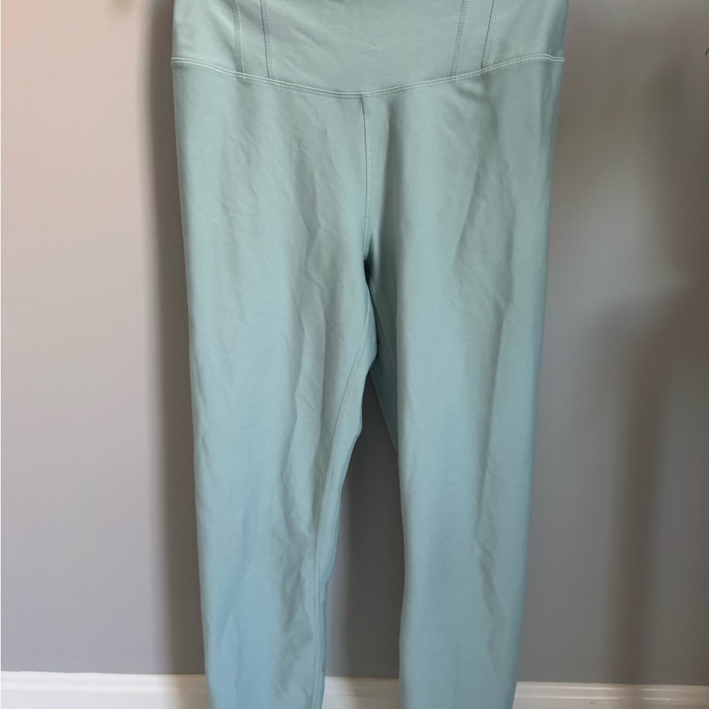 Abercrombie YPB sculptLUX 7/8-inch High-Rise Leggings Light Blue Wave